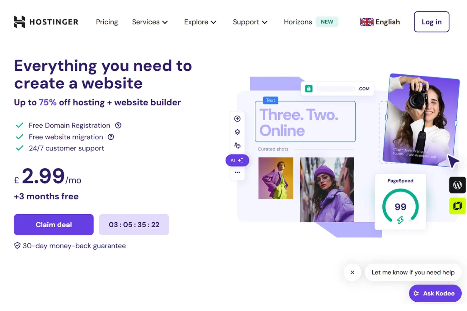 Hostinger offers ultimate hosting for WordPress 🔶 Nadine WebDesign 🔶 Waddinxveen